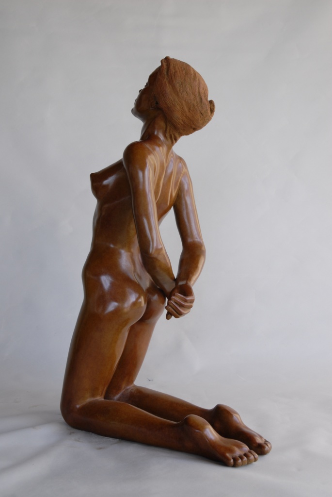 Sculpture érotique Fausse captive de Margot Pitra